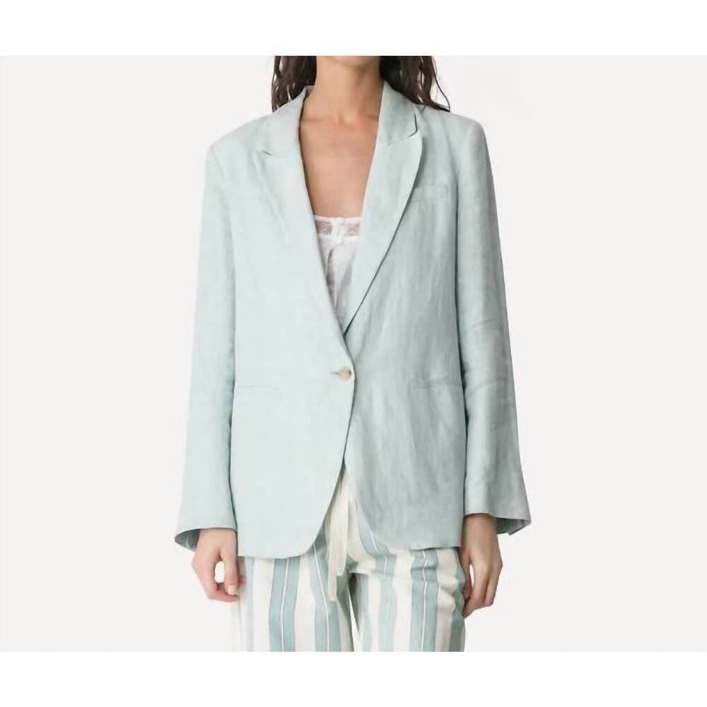 NEW FORTE FORTE chic linen jacket in plume